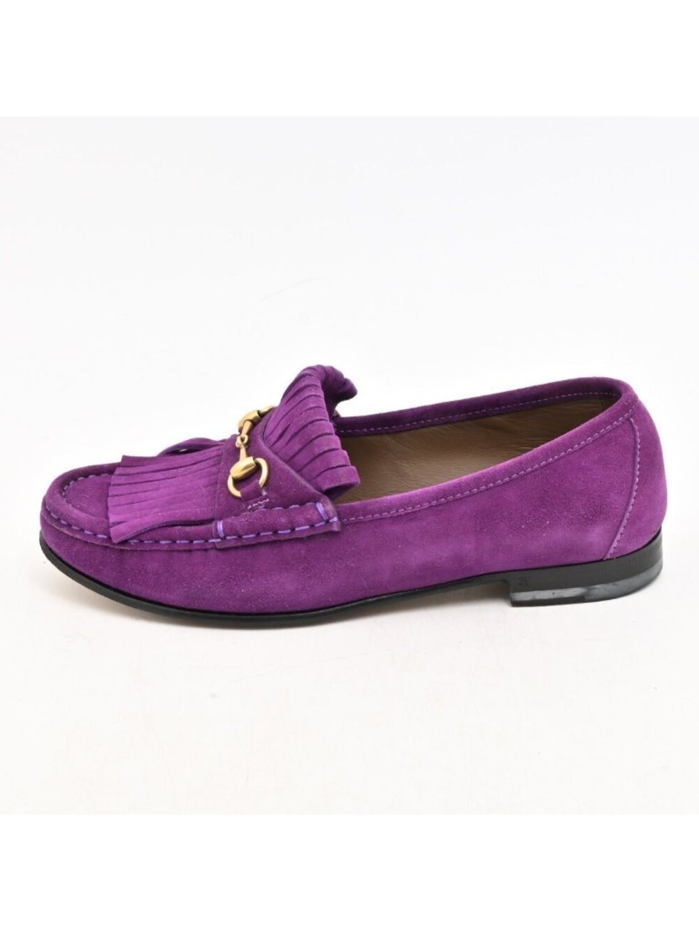 Gucci Loafers Purple Horsebit Moccasin